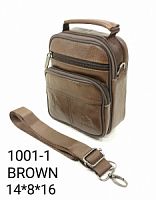 1001-1 BROWN МУЖСКАЯ СУМКА FUZHINIAO