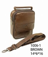 1006-1 BROWN МУЖСКАЯ СУМКА FUZHINIAO